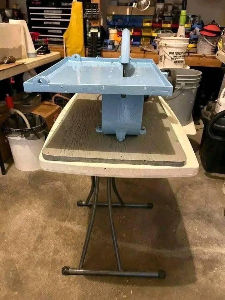 Frantom 10" Lapidary Rock Trim & Slab Saw – Rebuilt, Ready to Cut, 1/3 HP Dayton Motor - Image 5